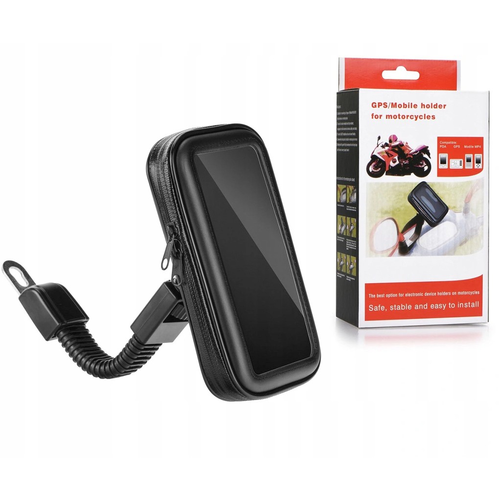 MOTORCYCLE MOBILE PHONE HOLDER GPS MOTOR REAR VIEW MIRROR MOUNT SUPPORT STAND | Shopee Malaysia