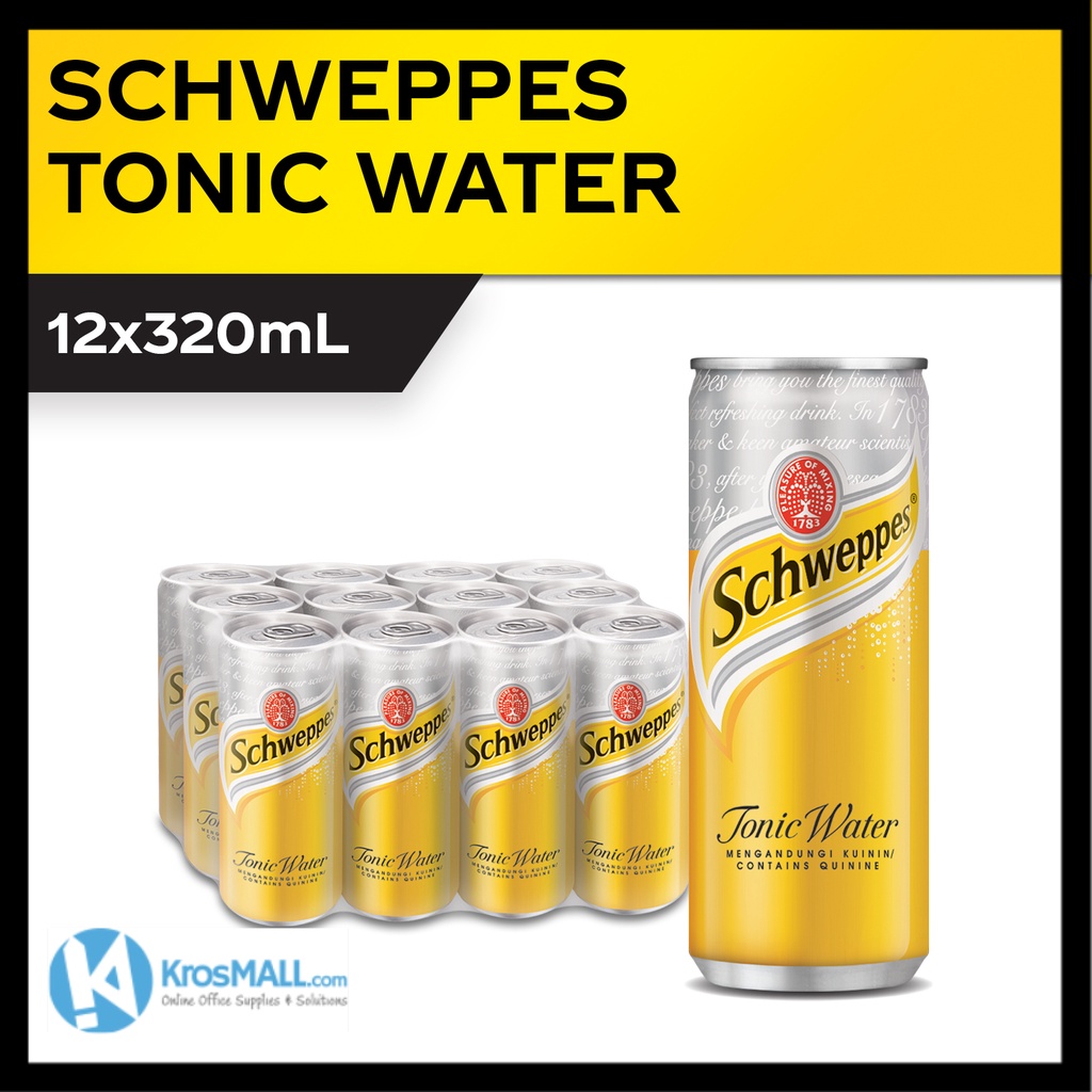 Schweppes Tonic Water Can 12 x 320ml Shopee Malaysia