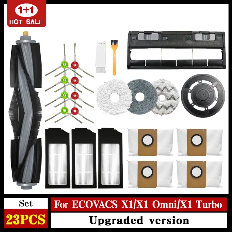 Casual Daily Ecovacs Deebot X1 Omni/Turbo Parts of Roller Brush Side Filter Dust Bag Mop Cloth Accessories Trendy Style - Image 5