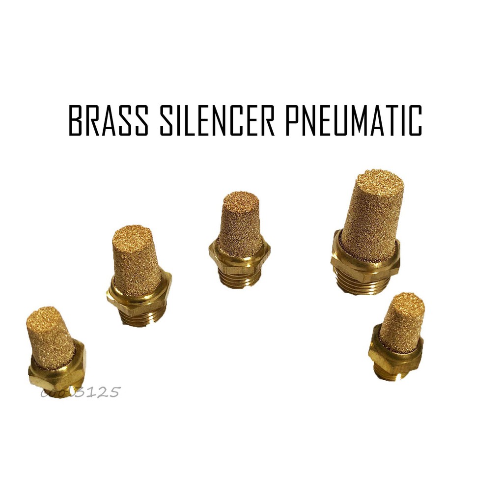 BRASS SILENCER PNEUMATIC AIR FITTING 1/8" 1/4" 3/8" 1/2" BSP