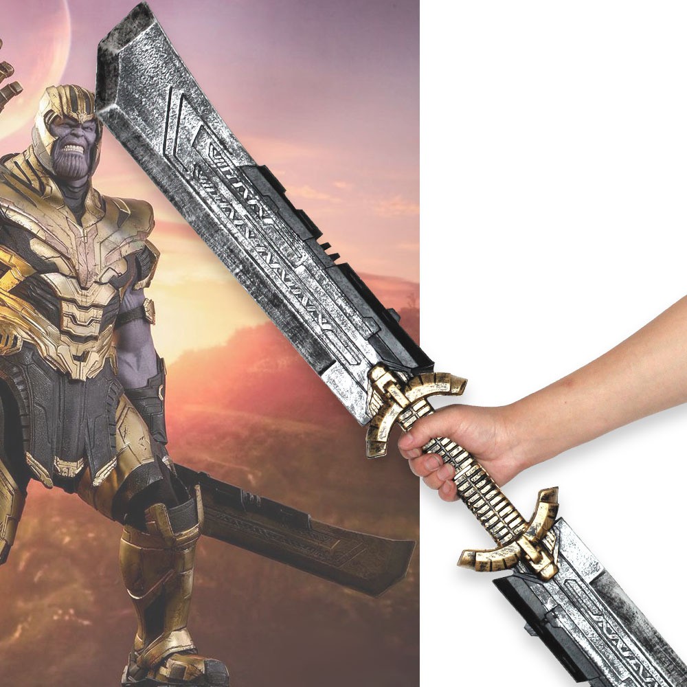 1 1m Thanos Double Edged Sword Cosplay Avengers Endgame Thanos Costume Accessory Shopee Malaysia