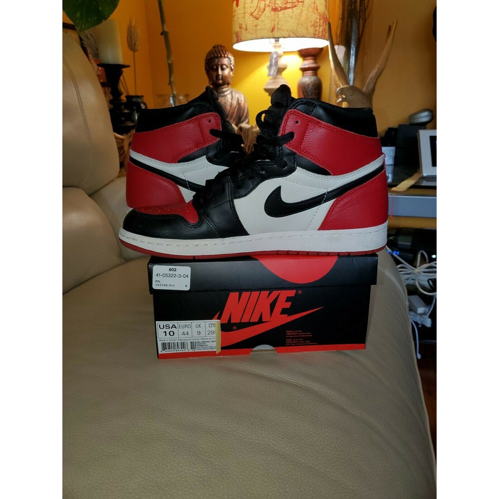 nike jordan 1 retro high bred toe