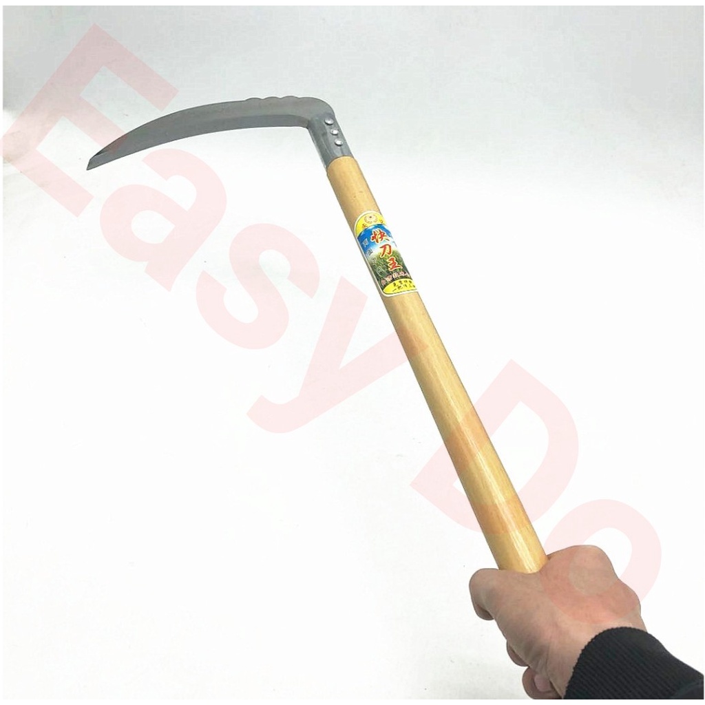 GRASS SICKLE COME WITH WOOD HANDLE SABIT RUMPUT PISAU POTONG RUMPUT ...