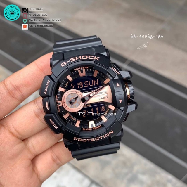 Casio G SHOCK Rose Gold GA400GB1A4 / GA400GB Shopee Malaysia