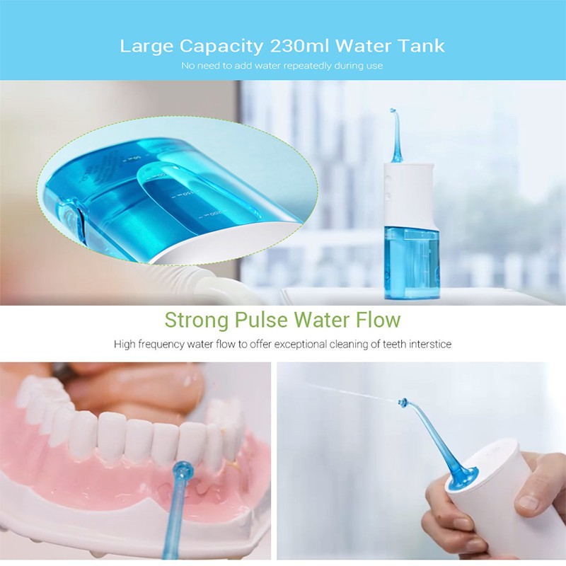 Xiaomi SOOCAS W3 Oral Irrigator Portable Water Dental Flosser Water Jet Cleaning IPX7 | Shopee Malaysia