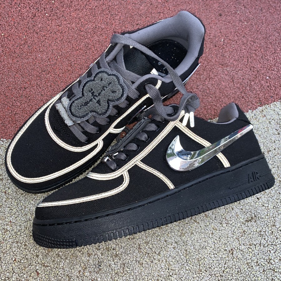 travis scott af1 black
