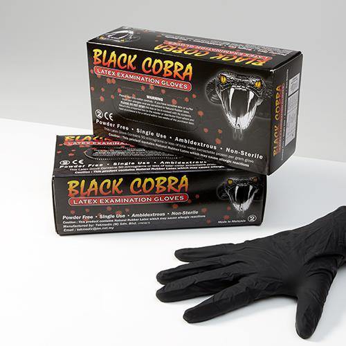 Black Latex Gloves