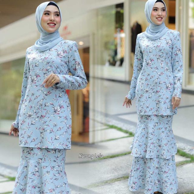  BAJU  KURUNG  MODEN RAYA 2021 LEIA IRONLESS  Shopee Malaysia