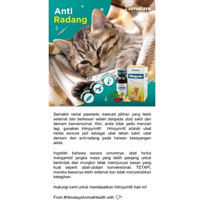 Ubat Demam Kucing Himpyrin Himalaya 30ml Shopee Malaysia