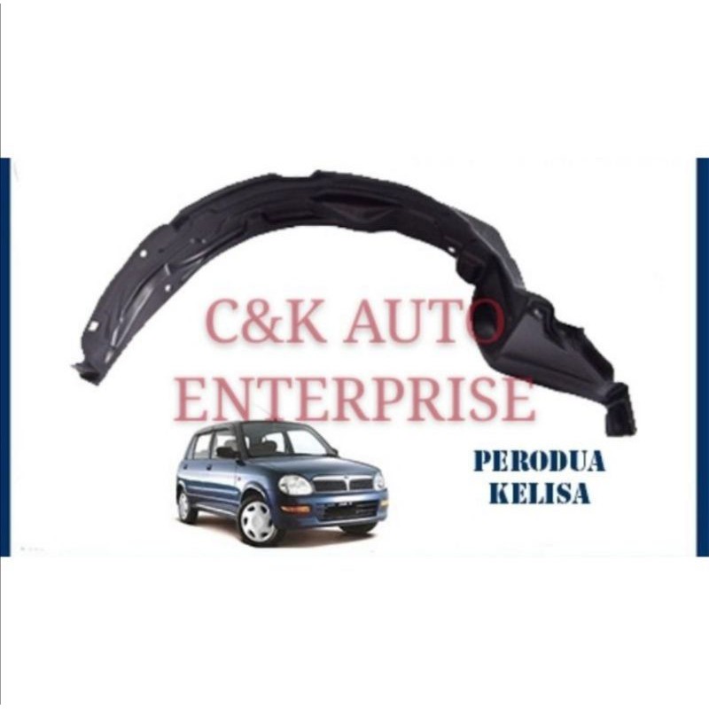 PERODUA KELISA FRONT FENDER LINER / FENDER UNDER COVER DAUN PISANG