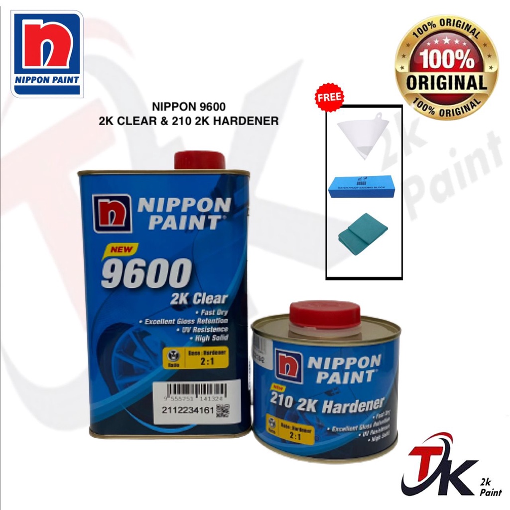 NIPPON 9600 2K CLEAR COAT 2:1 CLEAR & HARDENER **PM FOR GOOD PRICE!!!**