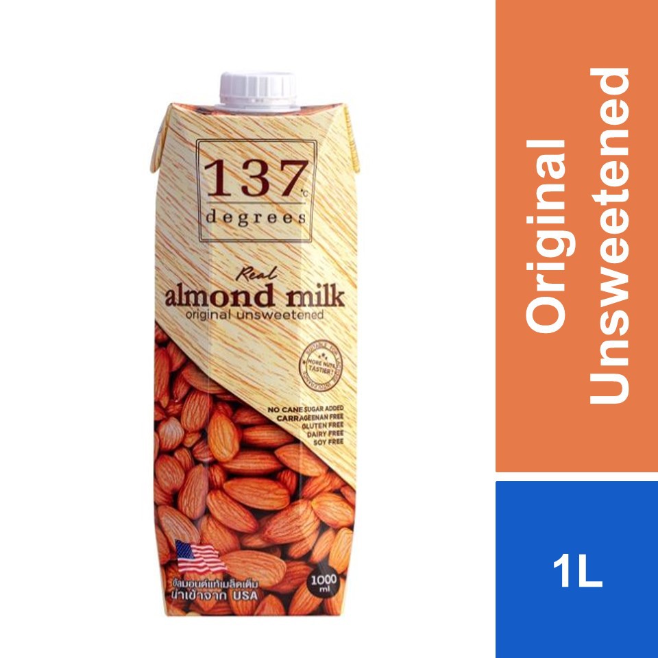 137 Degrees Almond Milk Unsweetened 1l Shopee Malaysia
