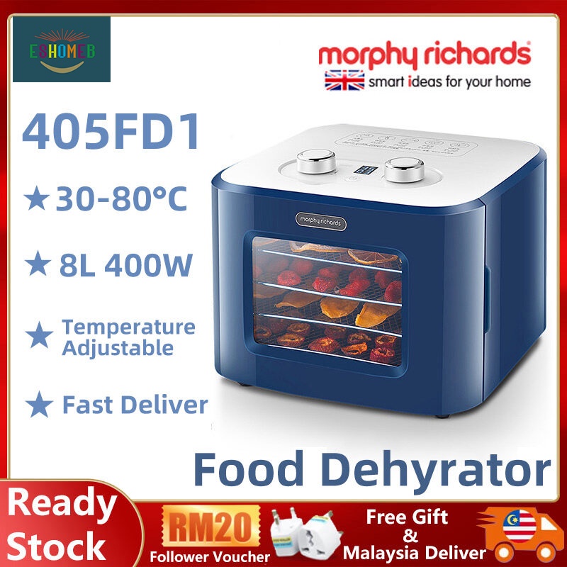 Ready Stock Morphy Richards Food Dehydrators MR6255 Fruit Drying Machine Fruit Dryer Household Food Dryer Snacks Small P