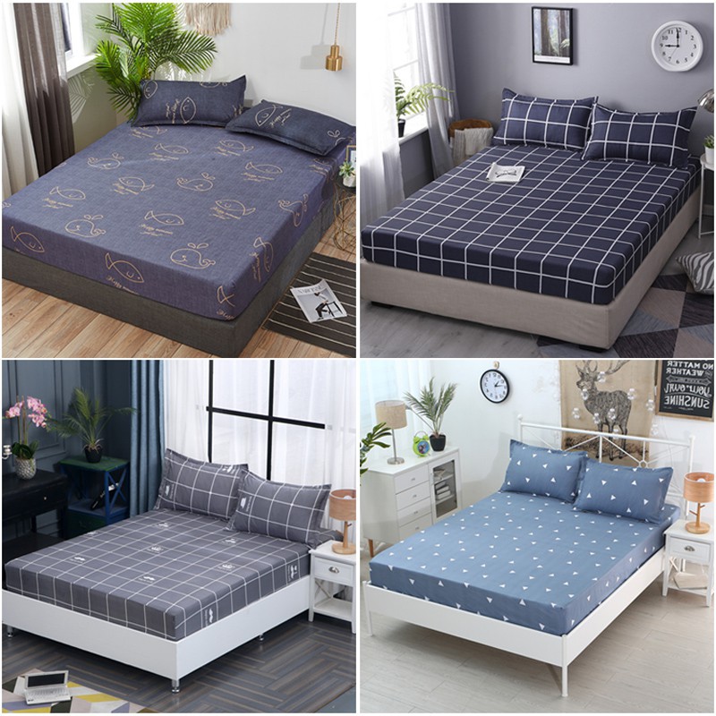 [ready stock] ♛Cadar Fitted Queen Bedsheet Super Single