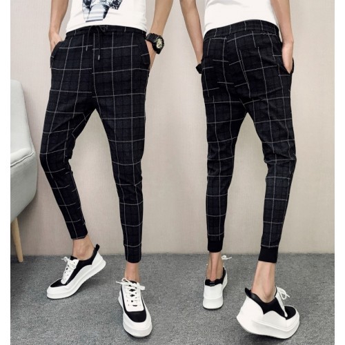 mens plaid capri pants