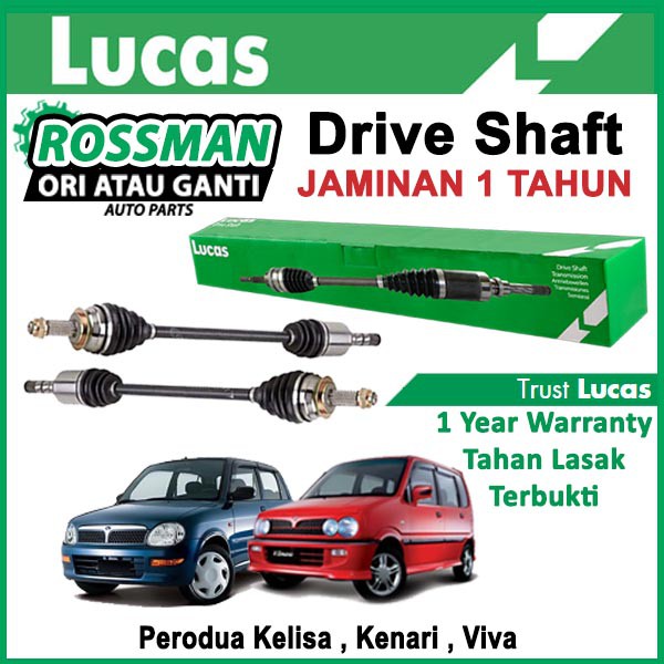 Perodua Kelisa , Kenari , Viva Original Lucas Drive Shaft 