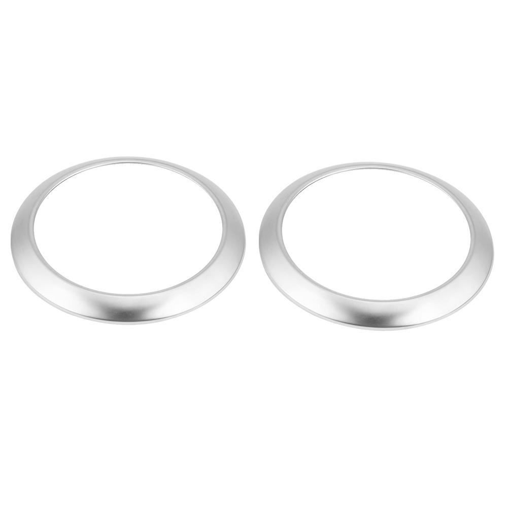 2pcs Carbon For E Class W213 2016-2018 Car-Styling ABS Chrome Side Air Conditioning Vent Ring Cover Trim Parts 