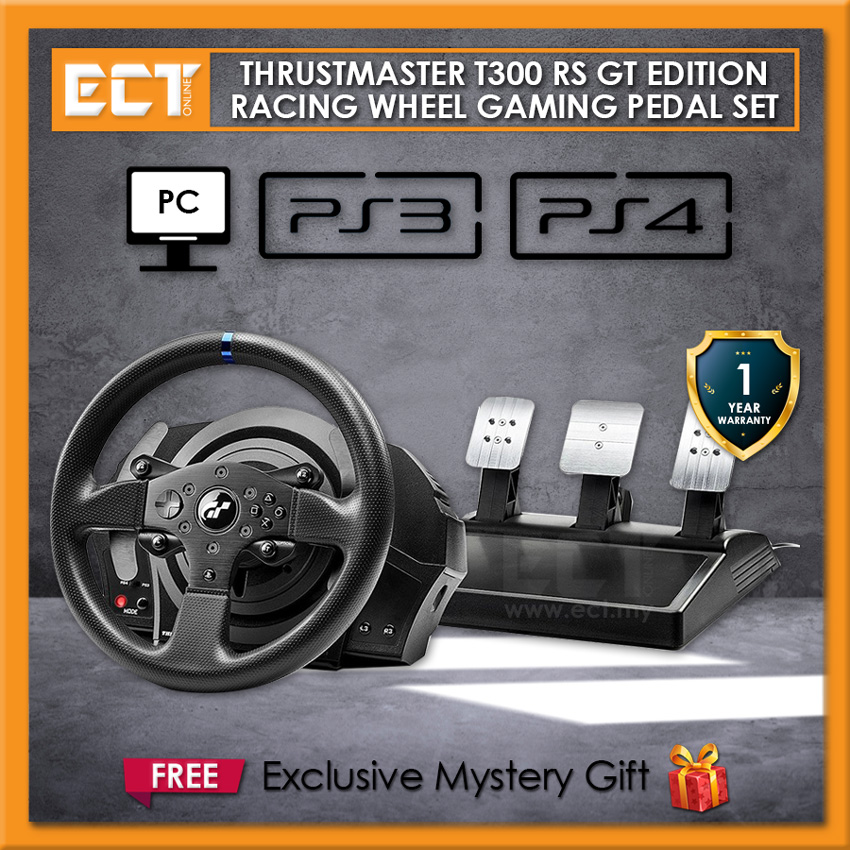 Thrustmaster T300 Rs Gt Edition Racing Wheel Gaming Pedal Set For Pc Ps3 Ps4 Shopee Malaysia