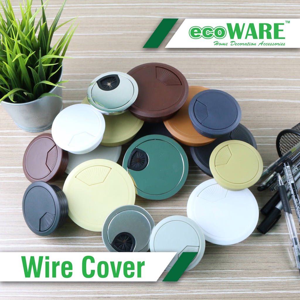 ecoWARE Desk Grommet Cable Hole Cover For Office Table Cable Wire Tidy