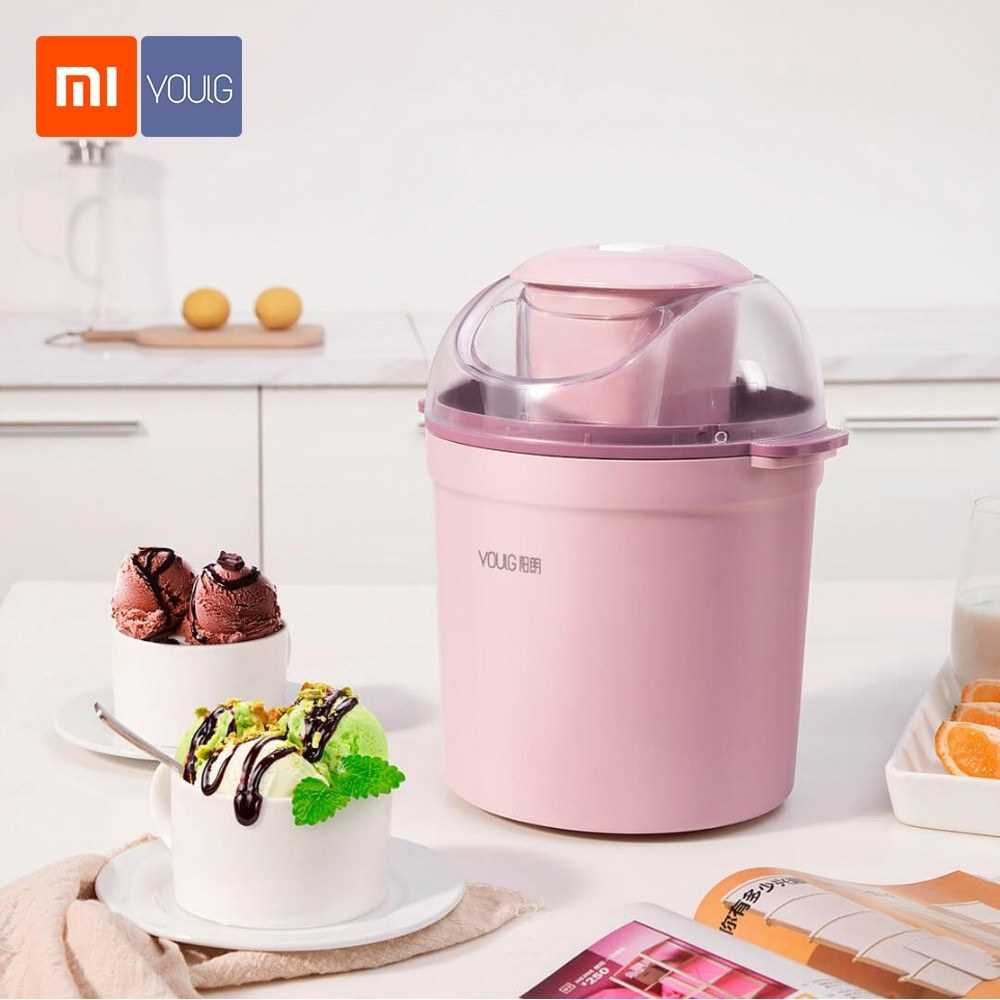 Xiaomi Youpin YOULG Ice Cream Maker 0.8L/12W Home Automatic 800ML Ice Cream Machine Electric Frozen Yogurt Machine With