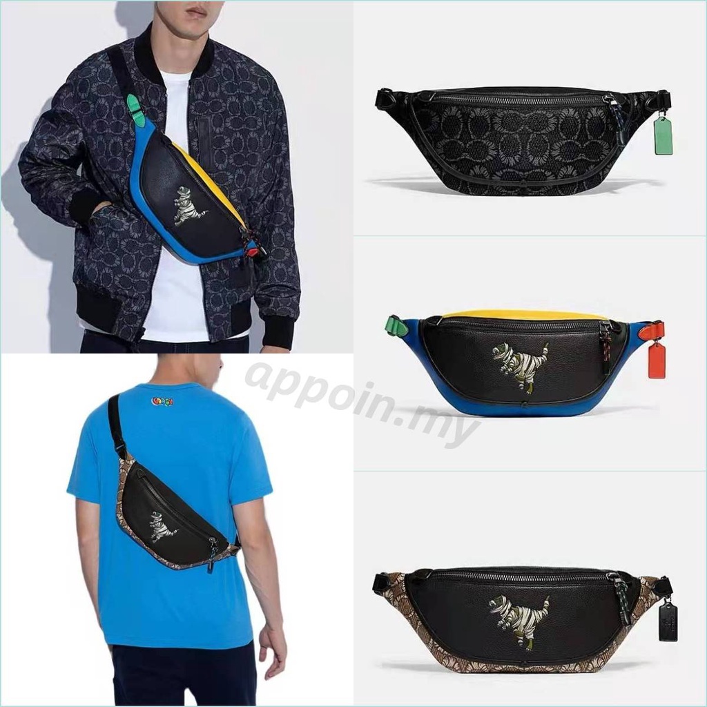 COACH C6927 C6928 Men Bags Fashion Classic Waist Bag Trend New Dinosaur  Pattern All-match Casual Casual Cool Shoulder Bag C7248 | Shopee Malaysia