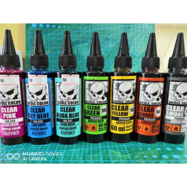 Skull Color Acrylic Paint Clear | Shopee Malaysia