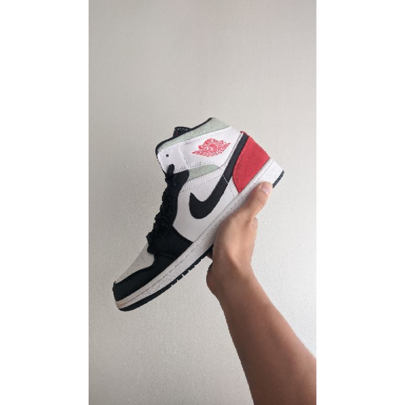 Air Jordan 1 Mid Track Red Shopee Malaysia
