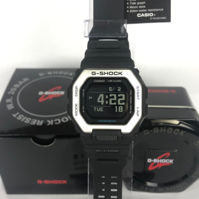 Casio G Shock Tide Graph Mip Lcd Bluetooth G Lide Gbx 100 Series Shopee Malaysia