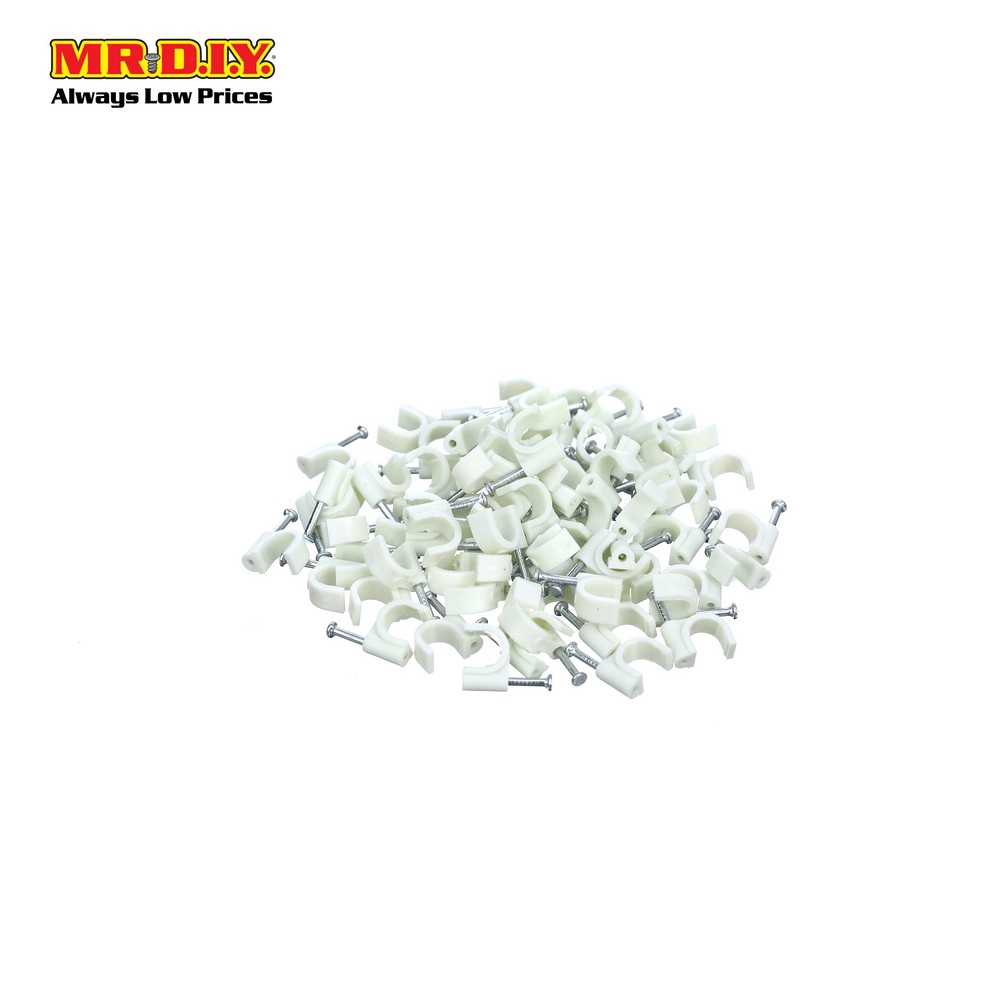 MR.DIY Cable Clip 8mm ( 100 pcs ) Shopee Malaysia