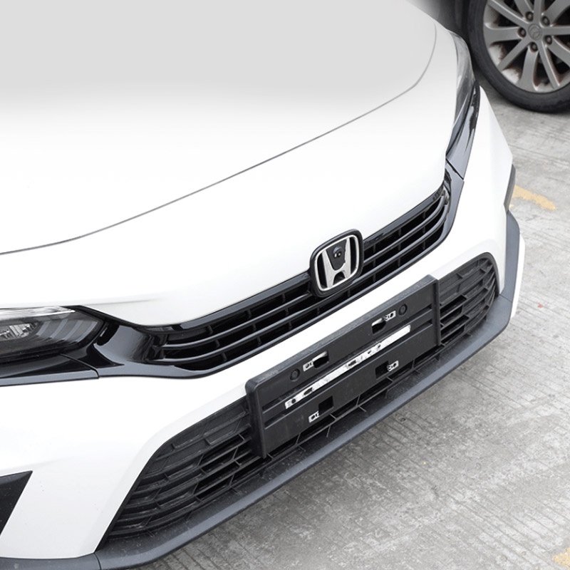 フェンダー 3pcsFront Bumper Look Cover Splitter 11th Kit Fiber エクステリアアクセサリー  Carbon Color Guards Accessoriesと互換性 Side : 2022 Body LipスポイラーCivic 2023 Gen  Deflector Car