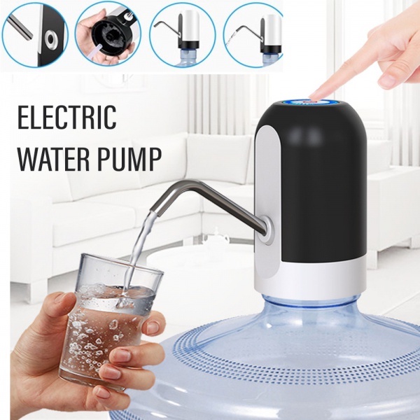 HOT_ Electric Water Dispenser Pump Smart Rechargeable USB Charging Automatic Drinking Water Bottle Pump