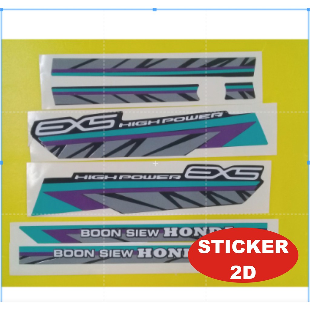 STICKER HONDA EX5 C100 ORACAL CLEAR COATED STICKER 2D Shopee Malaysia