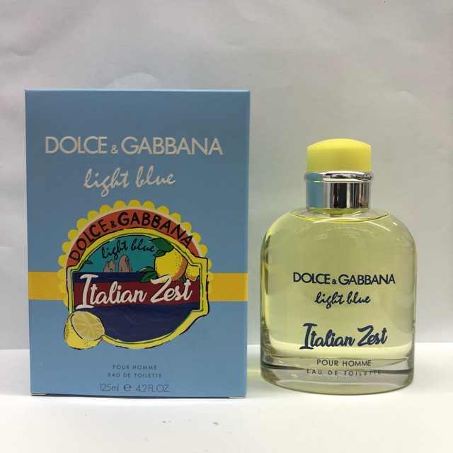 dolce gabbana light blue italian zest homme