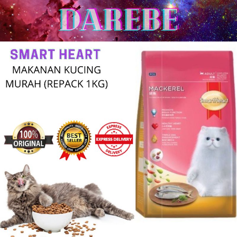 🔥READY STOCK GUYS🔥MAKANAN KUCING MURAH~SMART HEART ORIGINAL 