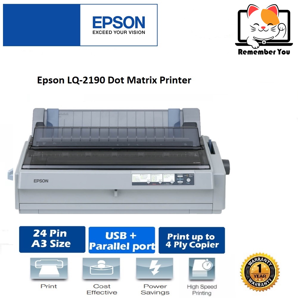 Epson LQ2190 Dot Matrix Printer LQ2190 Ribbon Printer Shopee Malaysia