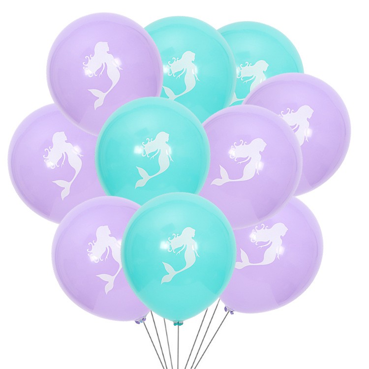 10inch 10pcs Mermaid Theme Party Balloon Birthday Party Kids Party