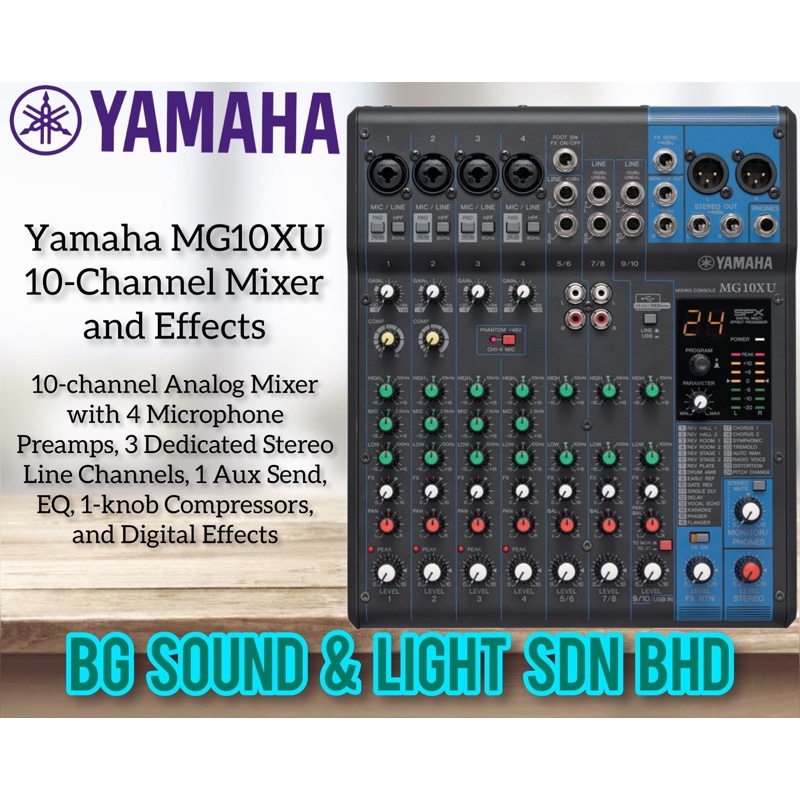 Yamaha MG10XU 10Channel Mixer and Effects ( MG 10XU / MG10XU / MG10