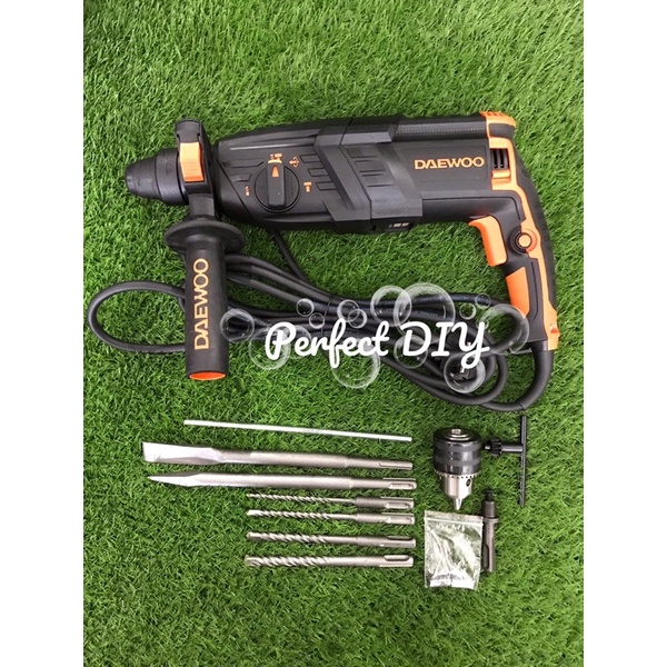 DAEWOO 850W 4 IN 1 Rotary Hammer Drill DARH26SRE 4 Functions