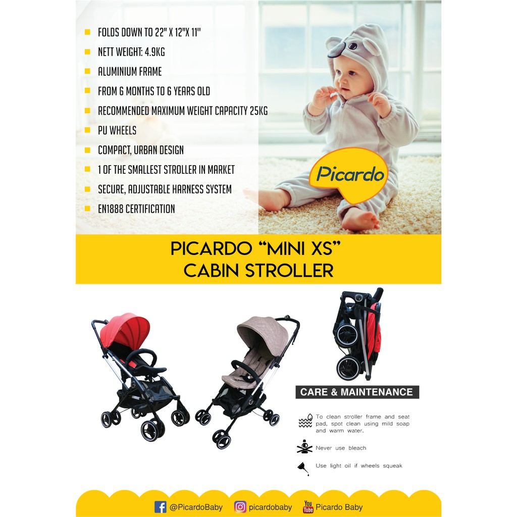 picardo mini xs stroller