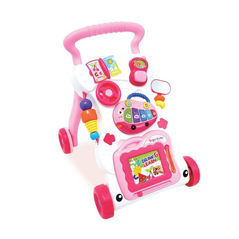 car baby walker pink