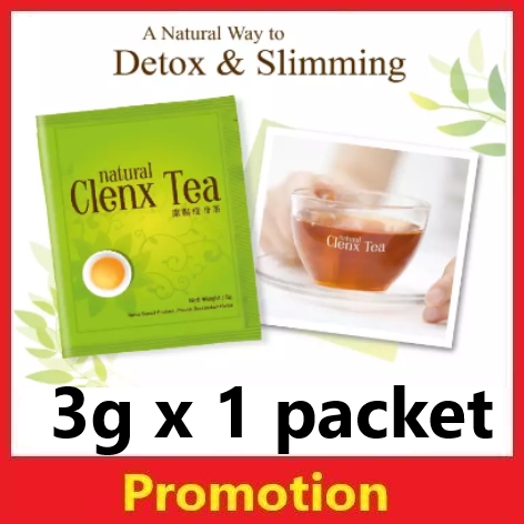 Nhdetoxlim Natural Clenx Tea 3g X 1 Tea Pack Untuk Mengurangkan Lemak Berat Badan