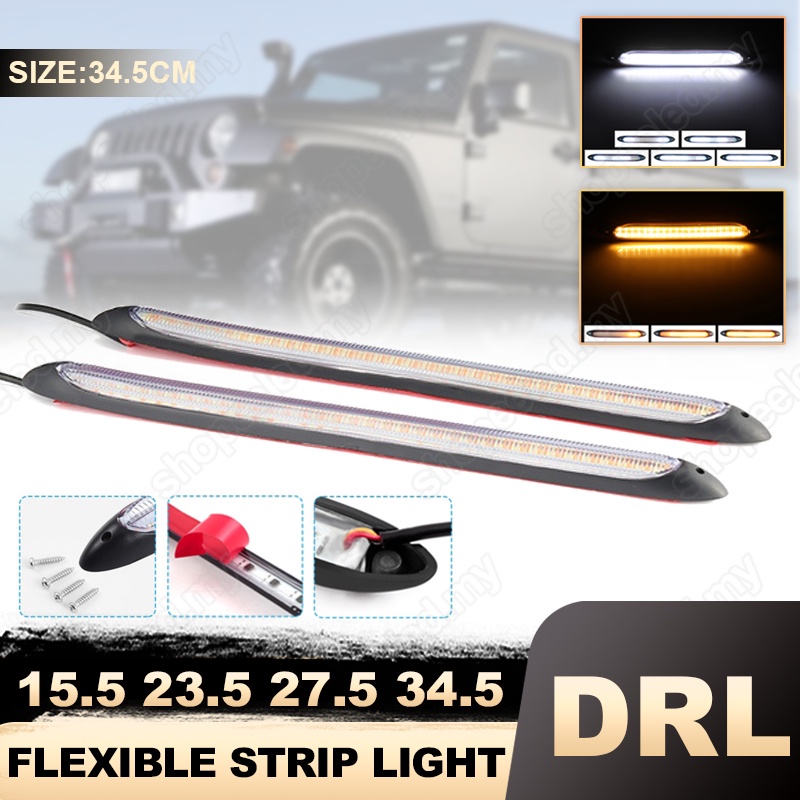 1pair 12V Daytime Running Light DRL Led Strip Bright drl daylight Car ...