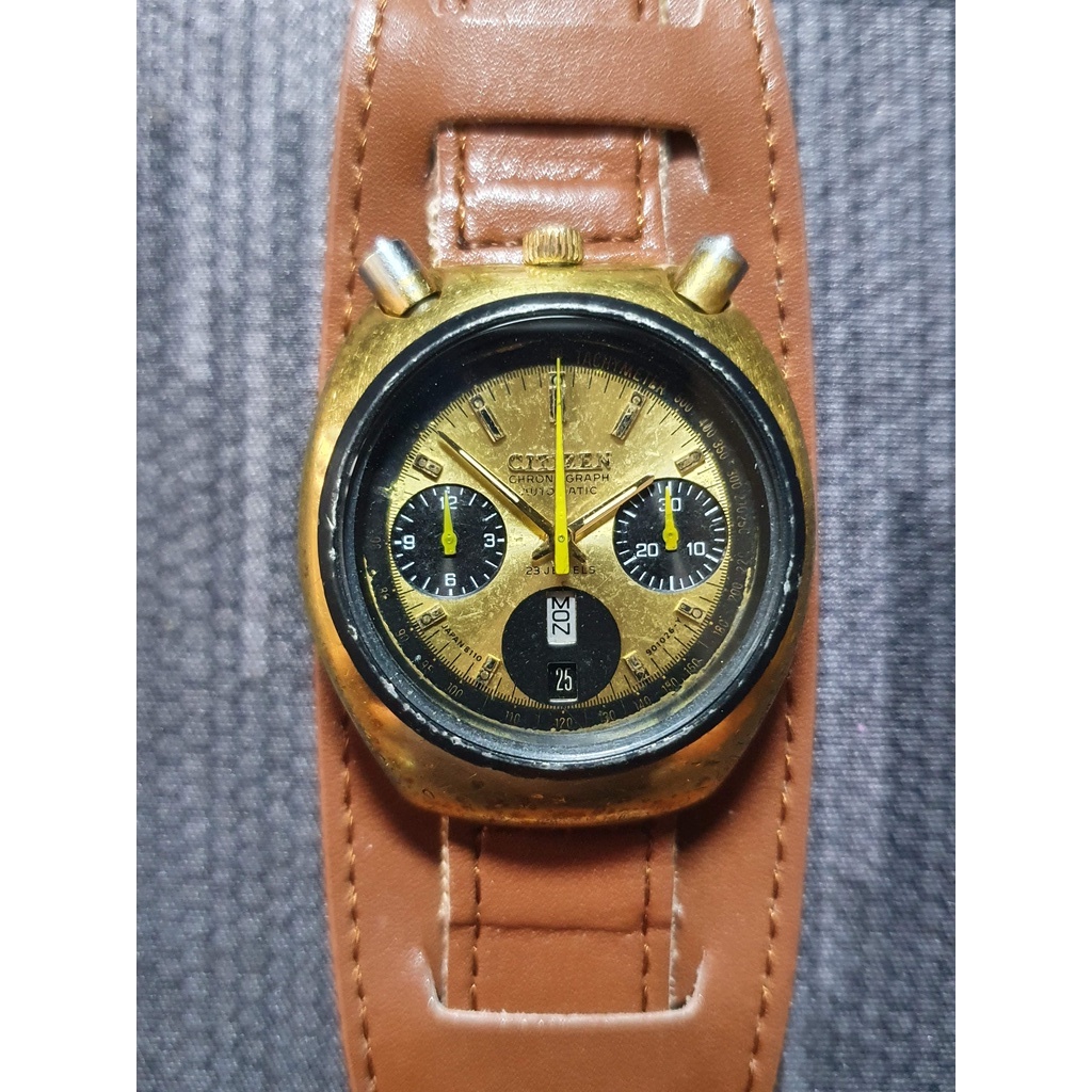 MD034] Citizen Bullhead Flyback Chronograph Automatic Watch | Shopee  Malaysia