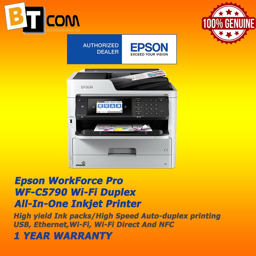 Epson WorkForce Pro WFC5790 WiFi Duplex AllInOne Inkjet Printer Shopee Malaysia
