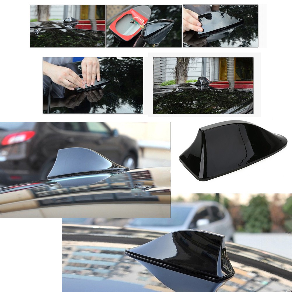 Auto Car Exterior Shark Fin Universal Roof Antenna Radio Fm Am