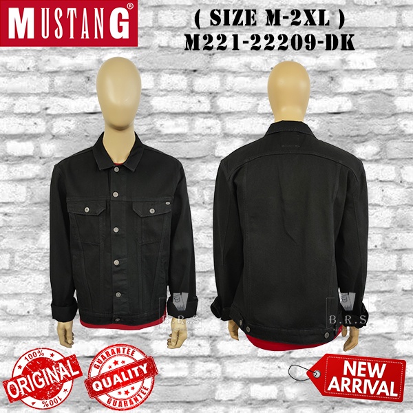 [ MUSTANG ] 男士牛仔外套 ( SIZE M-2XL ) MEN'S HIGH QUALITY BLACK DENIM JACKET / JAKET LENGAN PANJANG LELAKI M221-22209-DK