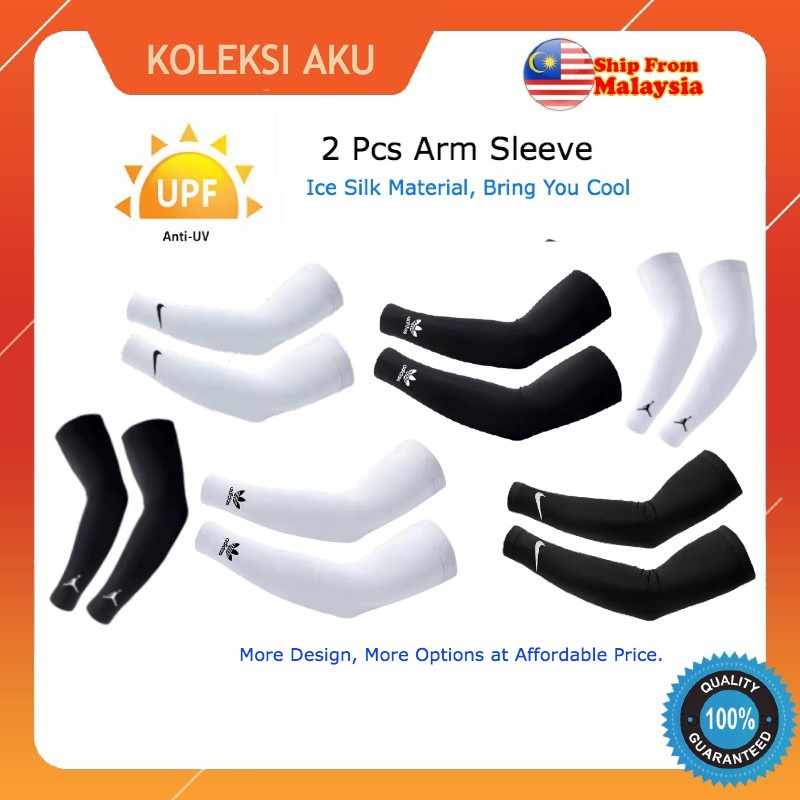 READY STOCK] 2PCS UA NIKE ADIDAS Arm Sleeve Ice UV Protection Fast Dry Golf  Basketball Running Football Sports Driving | Shopee Malaysia