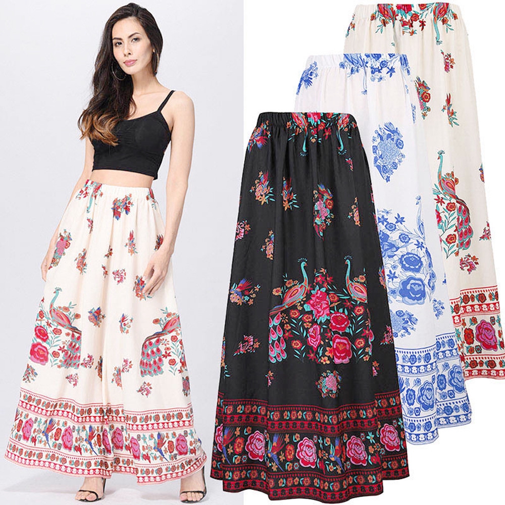 womens long summer skirts