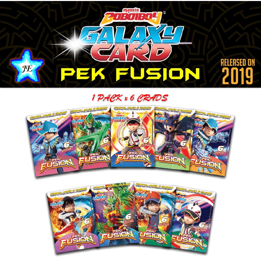 BoBoiBoy Galaxy Card Kad Pek Fusion (Single Pack) | Shopee ...