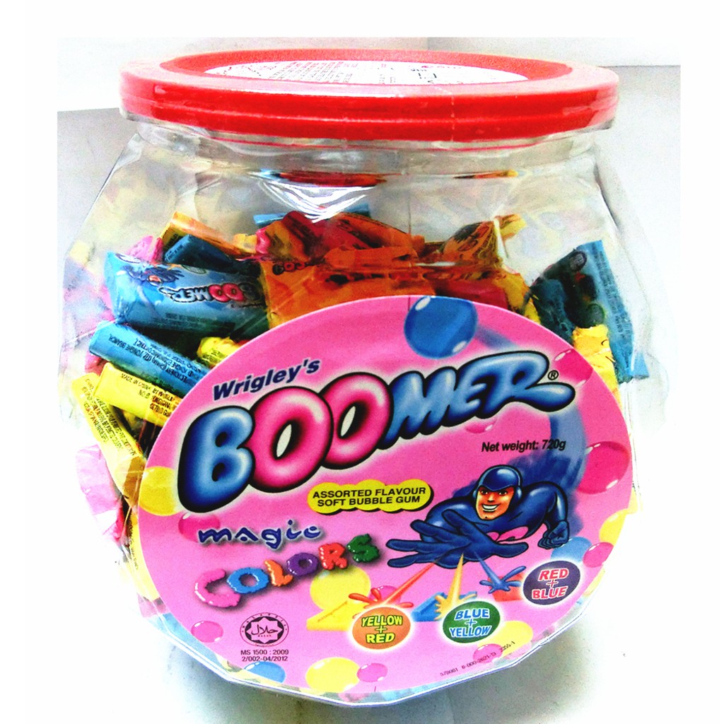 Rm 17 82 After 10 Cashback 150pcs Wrigley S Boomer Gum Chewing Bubble Magic Colour Gula Getah Shopee Malaysia